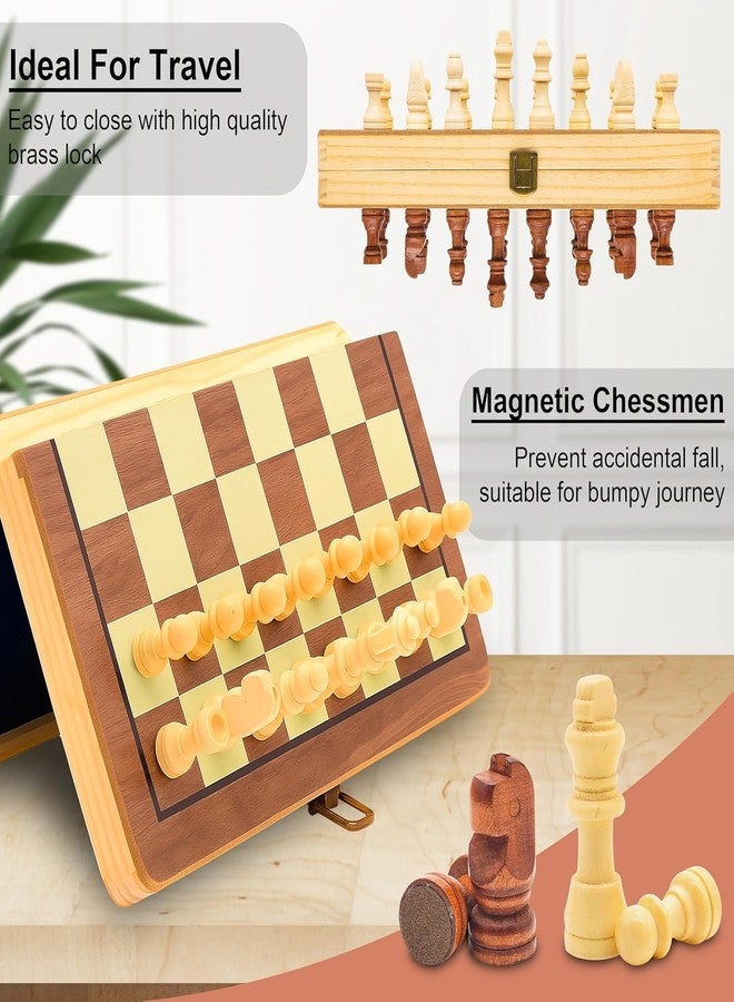 SPOCCO | Premium Wooden Magnetic 13.5 Inch Chess Board Game Set for Kids & Adults | Compact & Foldable Board with Inbuilt Storage & Anti Scratch Surface | Ideal Indoor & Travel Friendly Game - 01 - Image 3